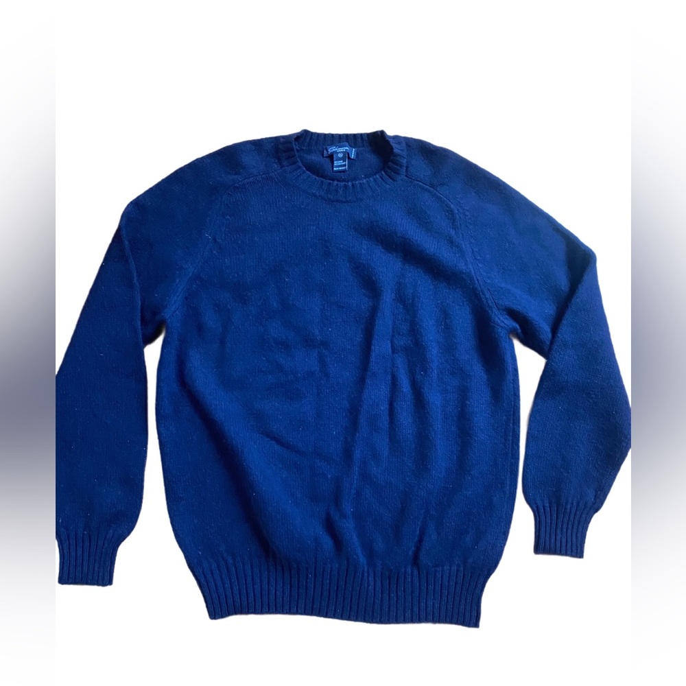 Vintage Blumarine Uomo wool blend knit Blue Sweater XL